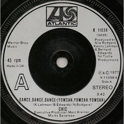 Chic - Dance, Dance, Dance (Yowsah, Yowsah, Yowsah) 7", Single, Sil Very Good Pl