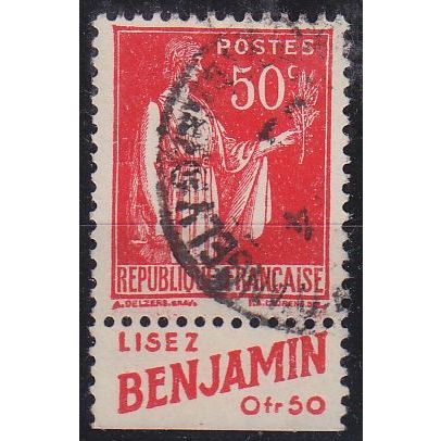 FRANKREICH FRANCE [1932] MiNr 0276 ( O/used ) [01] Werbung Benjamin