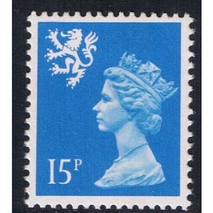 S56 15p Bright Blue QUESTA SCOTLAND - Unmounted Mint