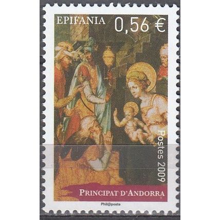 Andorre Français 2009 Yvert 680 Neuf ** Cote (2017) 2.00 € Adoration Rois Mages