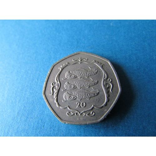 1986 QUEEN ELIZABETH II ISLE OF MAN 20 PENCE FREE POST. AD