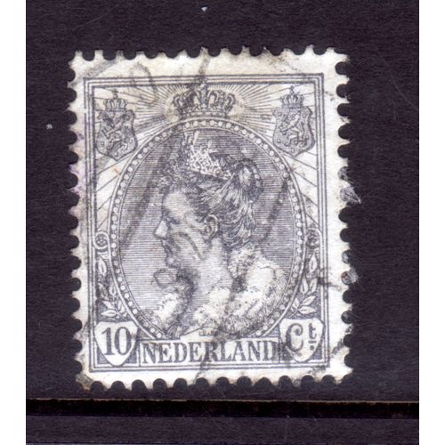 NETHERLANDS 1898 SG 179 10c GREY FINE USED #6