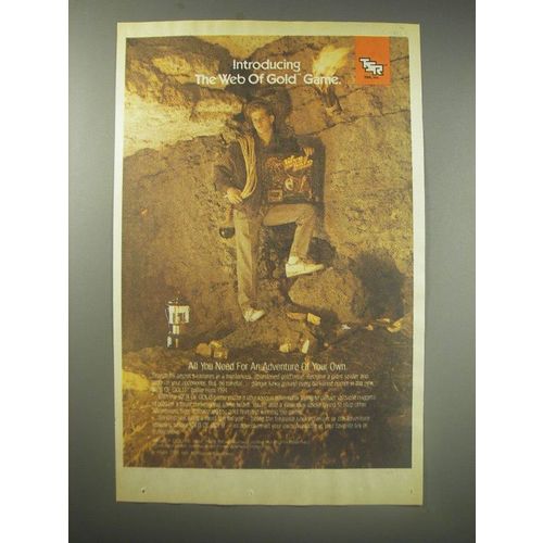1990 TSR The Web of Gold Game Ad - All you need for an adventure of your own