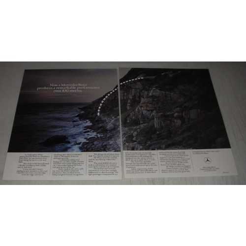 1990 Mercedes-Benz Cars Ad - produces a remarkable performance