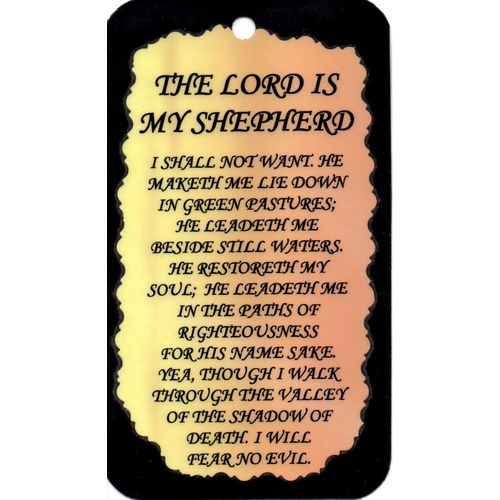 1028 Inspirational Sign The Lord is my Shepherd Saying Magnet Christian Gift