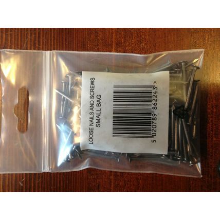 1 inch, 25mm Bright Round Steel Flat Head Nails, (approx 200 nails)