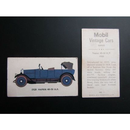 Mobil Oil 1966 Vintage Cars Cards Card Variants (e33)