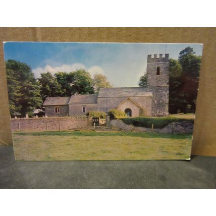 OARE CHURCH. EXMOOR.. unused postcard. Lorna Doone married John Ridd =