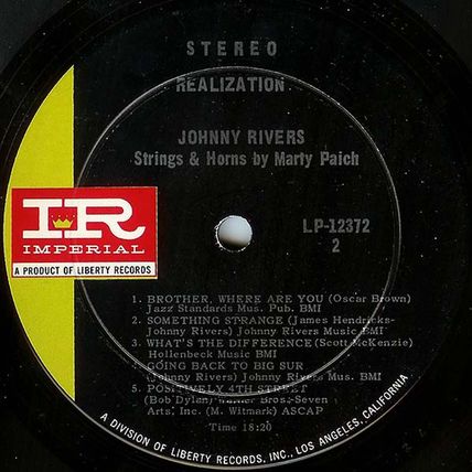 Liberty stereo LP #LP-12372 - Johnny Rivers - "Realization"