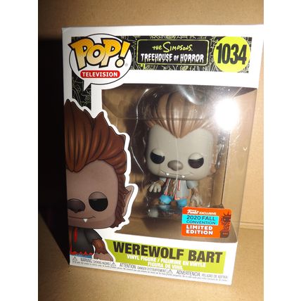 The Simpsons WEREWOLF BART (Treehouse Of Horror) 2020 NYCC Excl. Pop #1034