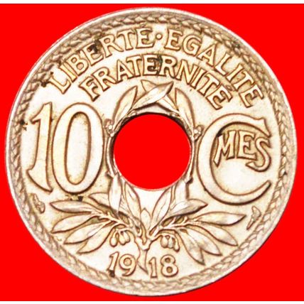 LINDAUER★ FRANCE★10 CENTIMES 1918! RARE★ UNCOMMON CONDITION★LOW START★NO RESERVE