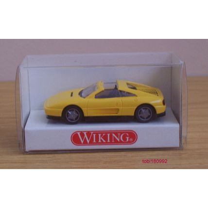 Wiking 18902 H0 1:87 Ferrari 348 ts, Yellow - Like New in Original Box