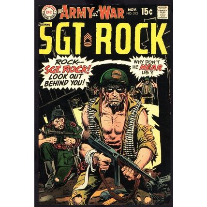 Our Army At War No 312 Sgt Rock DC Comic Book Artist Postcard