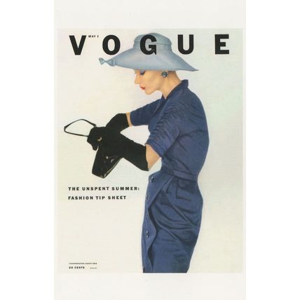 1952 Lisa Fonssagrives Swedish Supermodel Handbag Magazine Postcard