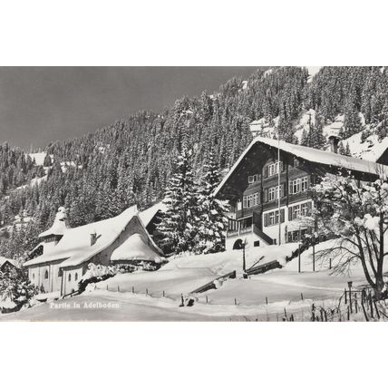 Partie In Adelboden Real Photo Switzerland Postcard