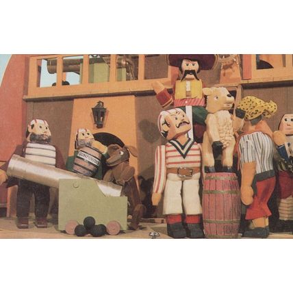 Larry The Lamb In Toytown Pirate Ship BBC Radio Show Postcard