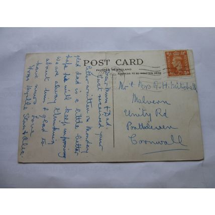 LONDON, Multiview used vintage postcard by 1949 postmark =