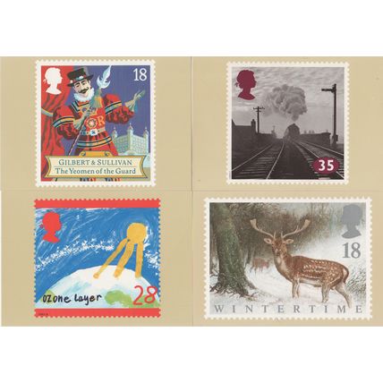 GB PHQ selection of 4 M with Winter Ozone & Steam Trains