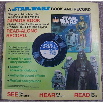 Star Wars Read-Along Book & Record #450