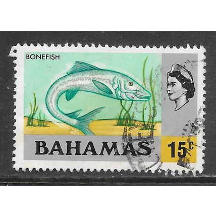 BAHAMAS QE2 BONEFISH USED 15c