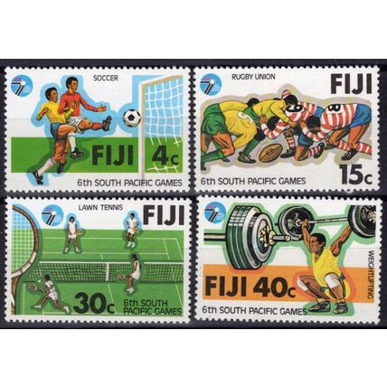 ZAYIX Fiji 405-408 MNH South Pacific Games Sports Soccer Rugby 051023SM21M