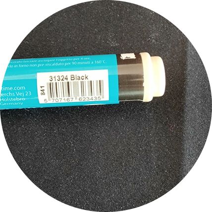 Glass & Porcelain Pen 2 - 4 mm Tip Black Opaque Bake on at 160c On an Oven CR53