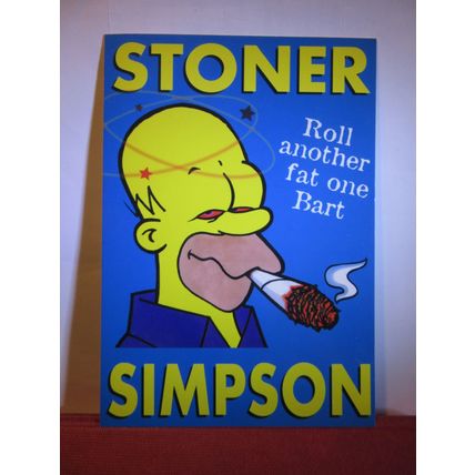 STONER SIMPSON.. DRUGS, advertising unused postcard =