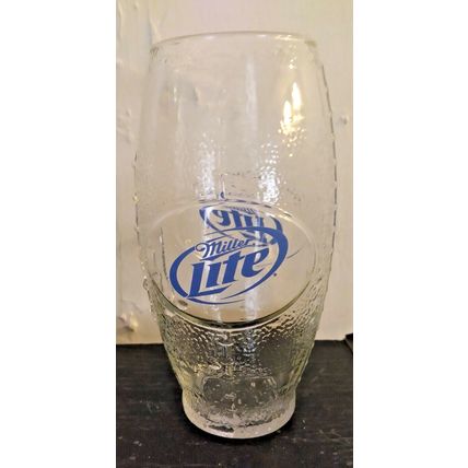 Miller Lite Beer Glass/Mug - Football Shaped approx. 20 oz. Fast Ship!
