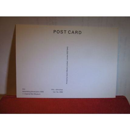 c. 1918 VIM advert WW1 Advertising card unused postcard War Museum =