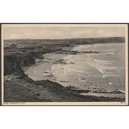 Widemouth Bay, Bude, Cornwall, c.1940s - Photochrom Postcard