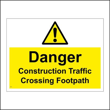 Pedestrian Walkway Signs Parking Plant Machinery Vehicles Winter Caution GBL108