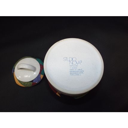 MINT Studio Nova Impulse Sugar Bowl With Lid #Y2262 Oven Safe Roaster Pot Garlic