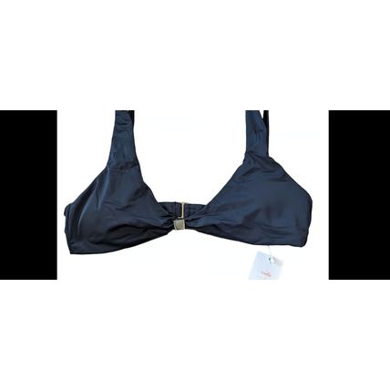 Andie Swim The Dalia Top Black Eco Nylon Size XL