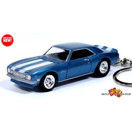 HTF KEYCHAIN 67/68/69 BLUE CHEVY CAMARO SS CUSTOM Ltd EDITION GREAT GIFT