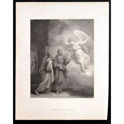 ANGEL FREEING THE APOSTLES 1795 William Skelton - Thomas Kirk ETCHING