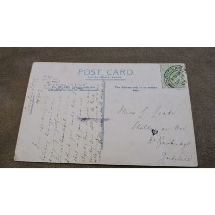 1907 fr Postcard - Storm in Douglas Bay, Isle of Man