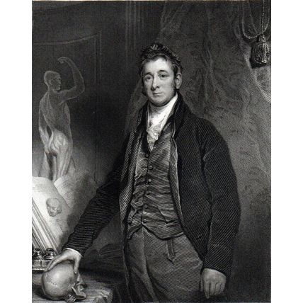 SIR ANTHONY CARLISLE 1842 John Henry Robinson - Martin Shee ANTIQUE ENGRAVING