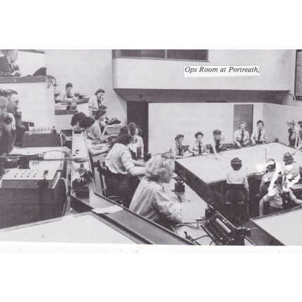 Operations Room RAF Portreath World War II Reproduction Postcard unused VGC