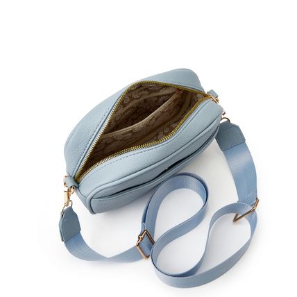 Women's Small Classy Crossbody Purse Leather Satchel Bags Blue
