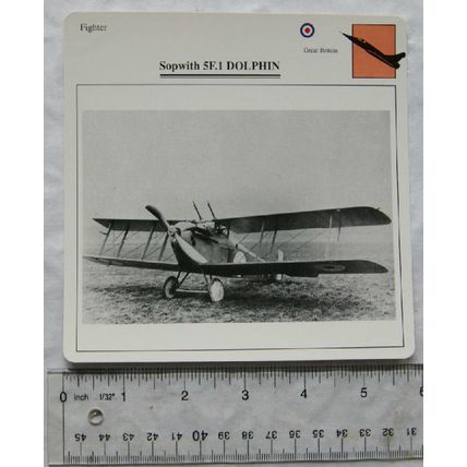 Sopwith 5F-1 Dolphin - GB - Fighter - Collectors Club Card
