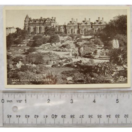 1950 postcard Rock Gardens, Southsea
