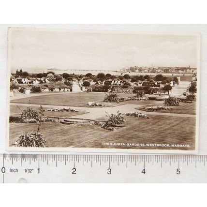 1949 postcard Sunken Gardens, Westbrook, Margate