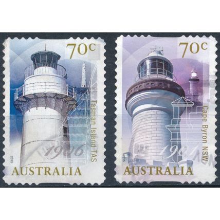 Lighthouses:2 Values - Australia 2015 - FH - SG 4392 & 4395