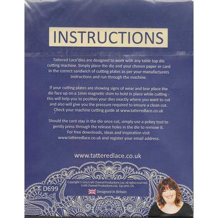 Tattered Lace. Elizabeth Border Die. Die Cutting Cardmaking Scrapbooking Crafts