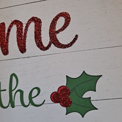 New CHRISTMAS WALL HANGING "Gnome For The Holidays" Holiday Decor MDF