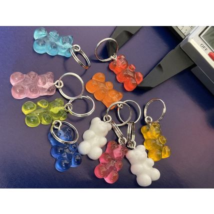 Cute Stitch Markers Up to 9mm Gummy Golden Bear Beads Jelly Set Of 10 FK175 NEW