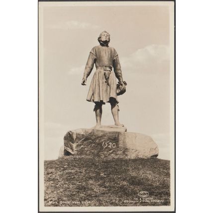 Gustav Vasa Statyn, Mora, c.1920s - Centrum Foto Vykort