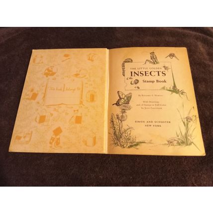Little Golden Activity Book Insect Stamps By Richard Martin A First Edition 1958