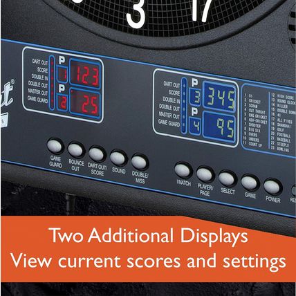 Fat Cat Mercury Electronic Dartboard, Built in Cabinet Doors with Integrated Sco