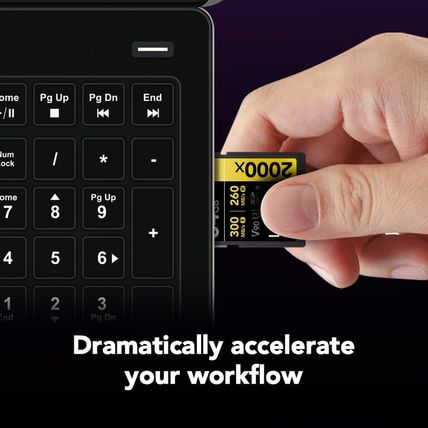 Lexar 64GB Professional 2000X SD Card, UHS-II, C10, U3, V90, Full HD, 8K, up to